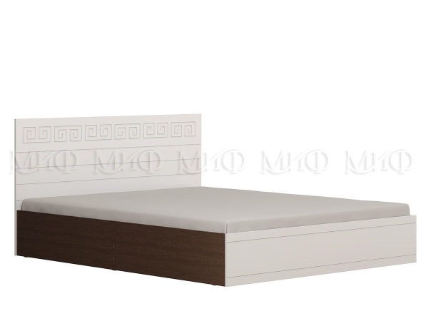 Кровать Афродита МДФ Венге/Белый Глянец 1400/1600 x 2000 мм